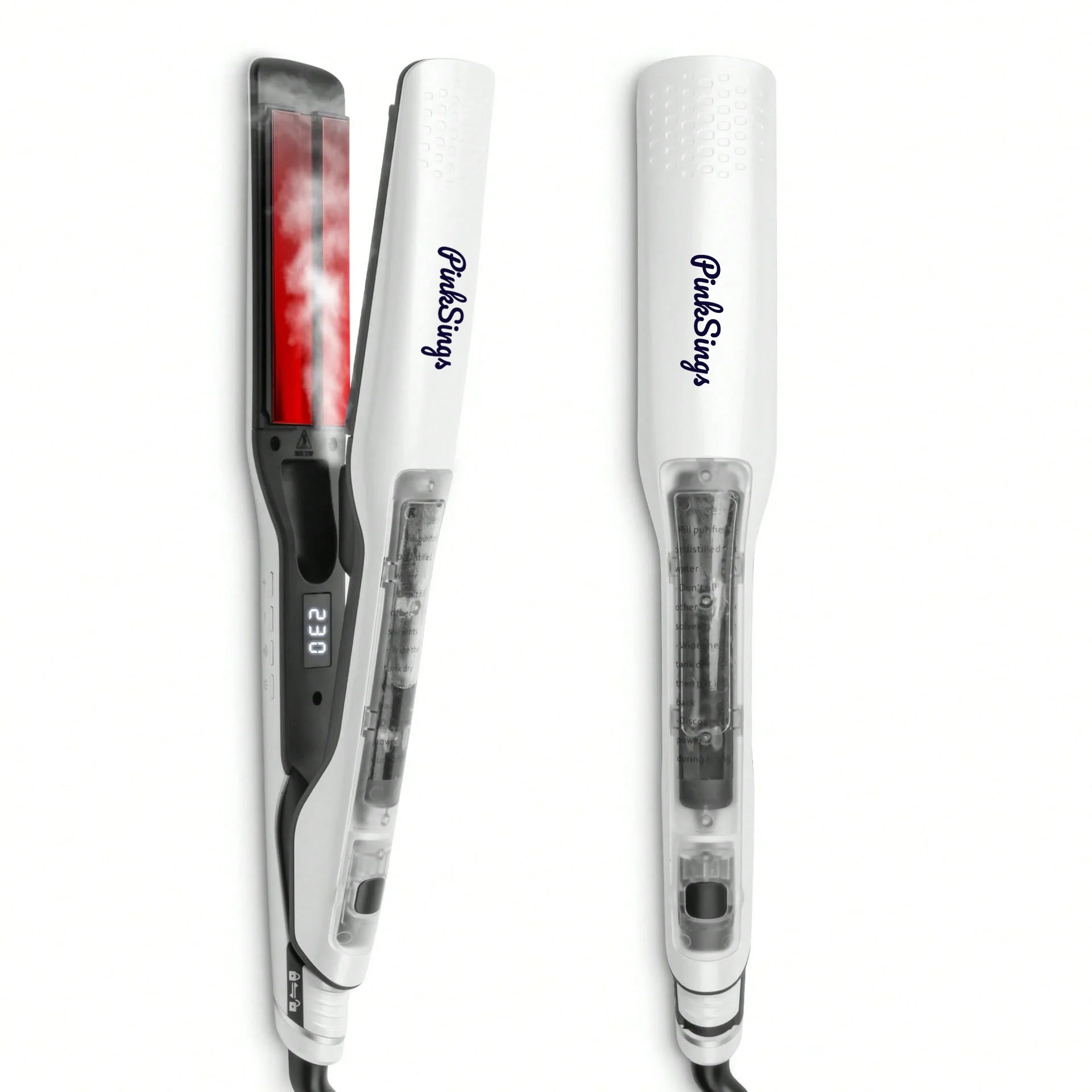 PinkSings Steam Hair Straightener