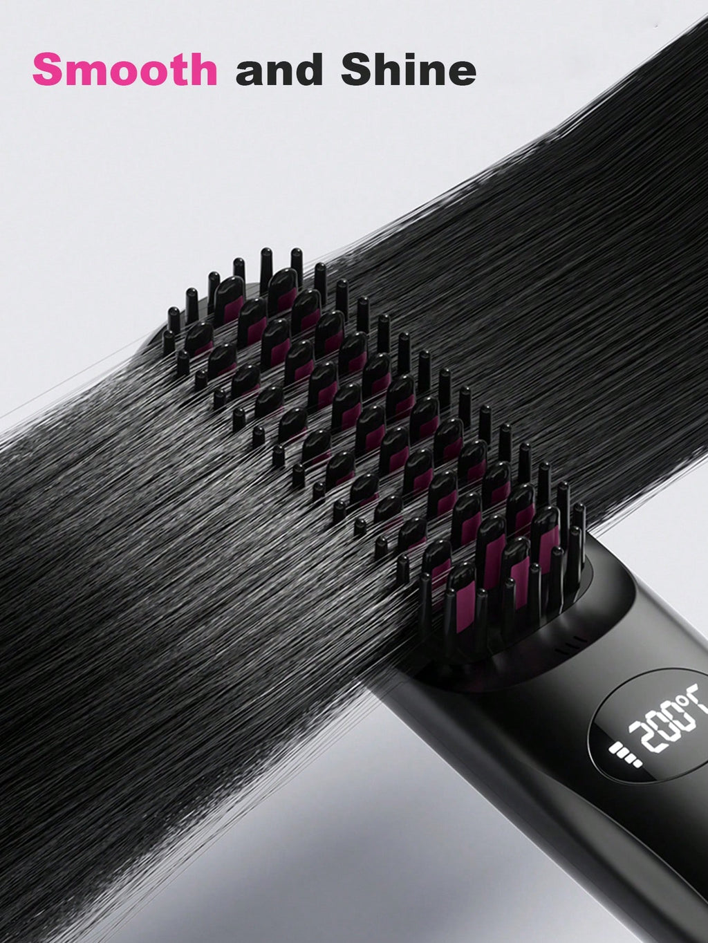 PinkSings Cordless Mini Compact Hair Straightener Brush