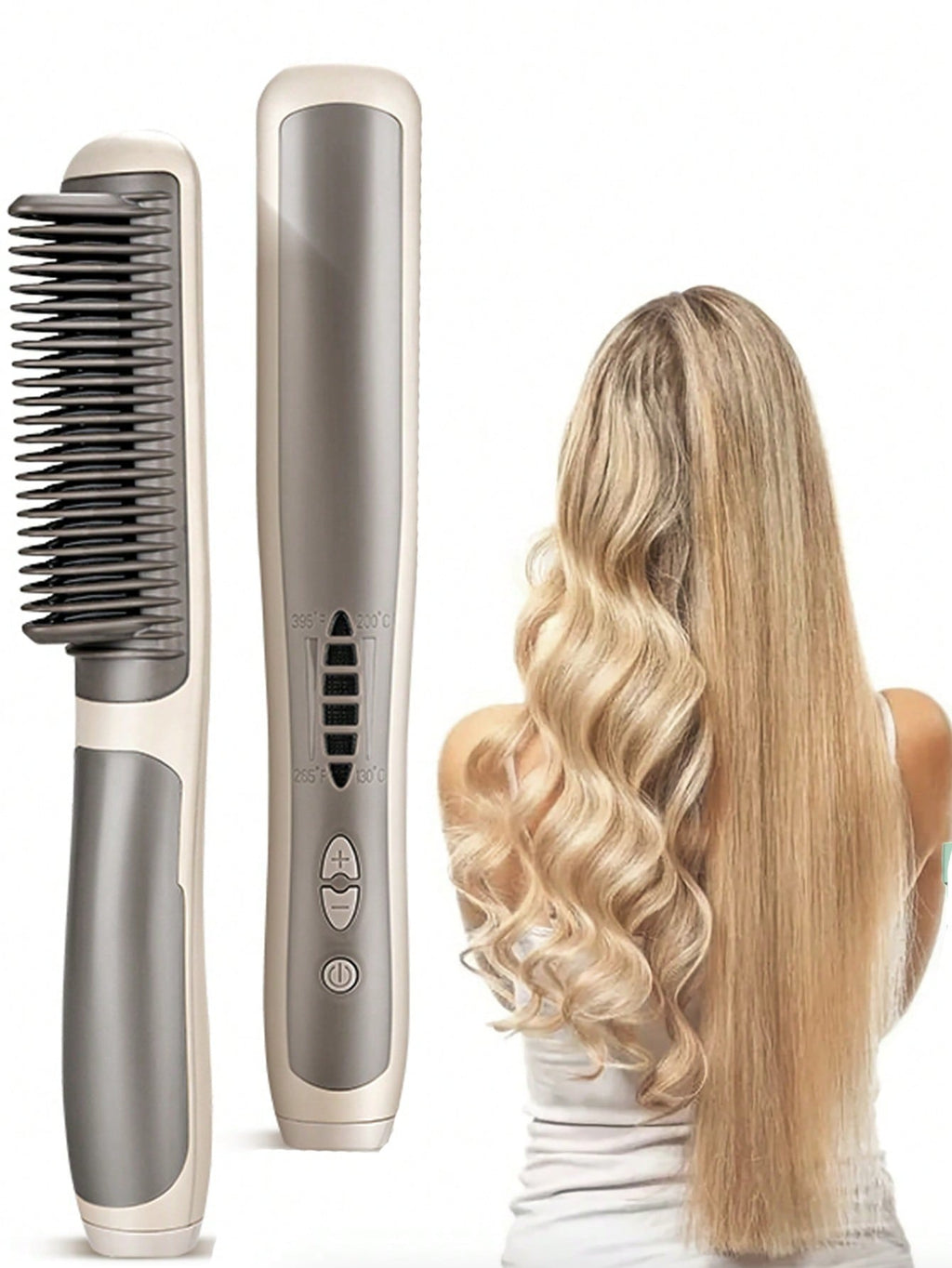 PinkSings Electric Hair Straightener Brush