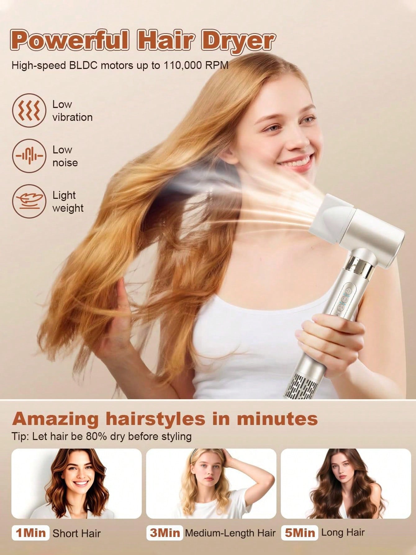 PinkSings 8 in 1 Hair Styler