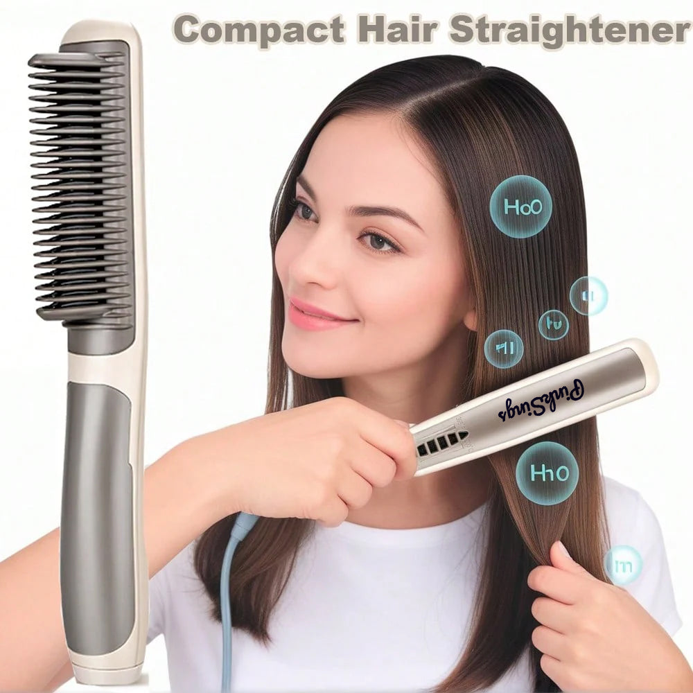 PinkSings Electric Hair Straightener Brush